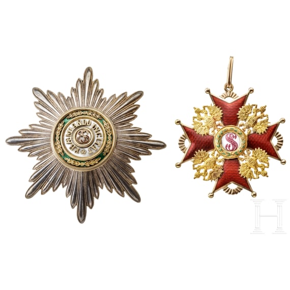Orden vom Heiligen Stanislaus - Ordenssatz 1. Klasse, Russland, um 1910