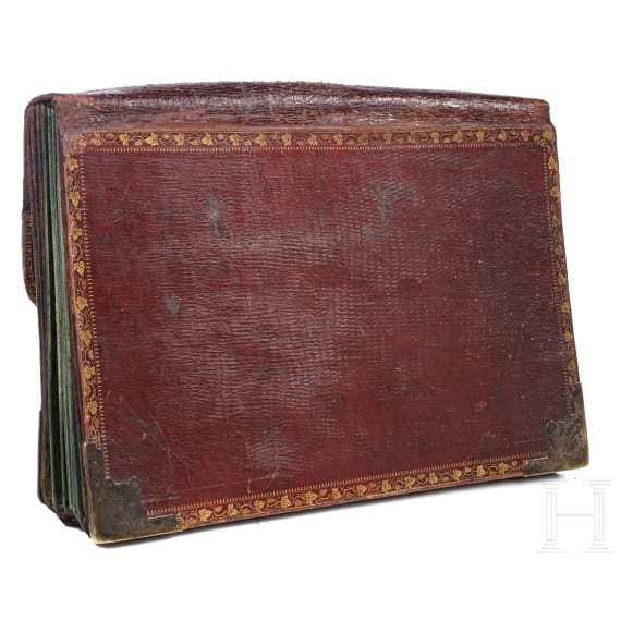 A representative leather portfolio of Louis François Legrand, Secretary General of the Imperial Mail, 1804 - 1815