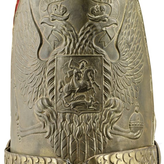 A Russian grenadier cap for members of the Life Guard Pavlovski Regiment, circa 1850