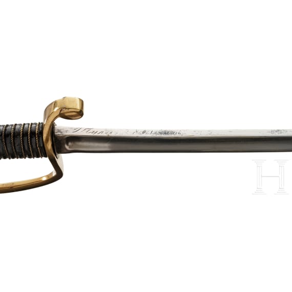 A shashka M 1868 for members of the Russian artillery