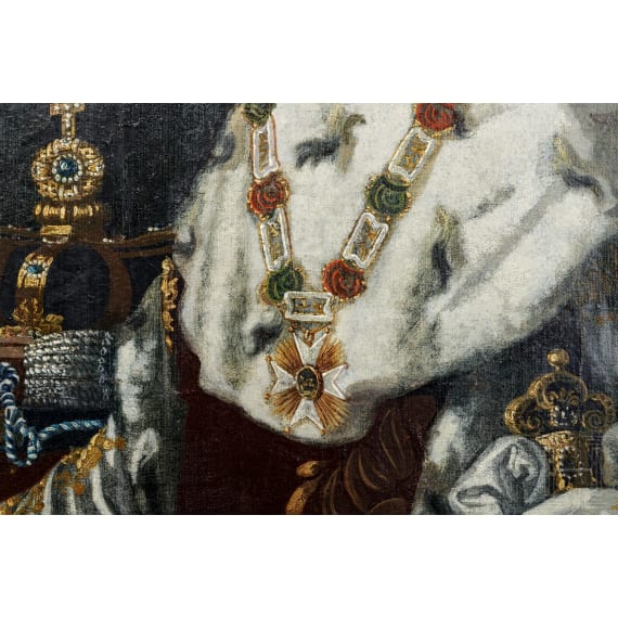 King Ludwig I of Bavaria - a framed painting