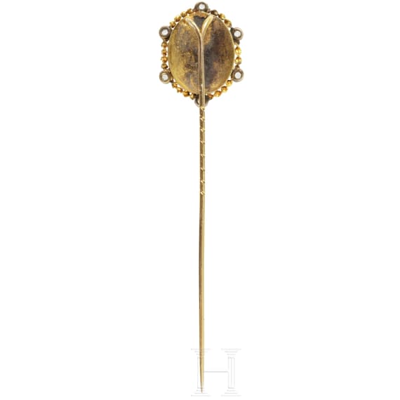 King Ludwig II of Bavaria – a diamond-studded gold presentation pin