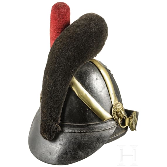 A dragoon helmet M 1845/48 for enlisted men of the artillery