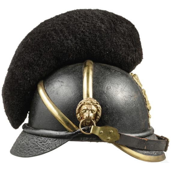 A dragoon helmet M 1868 for cavalry, artillery or transport troops