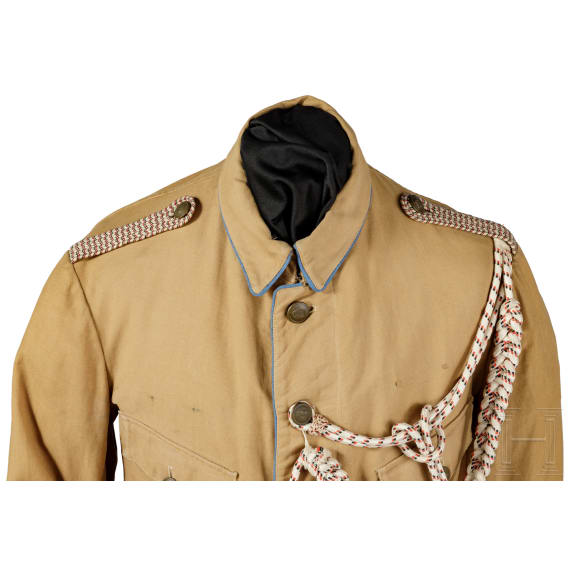 A uniform for members of the Schutztruppe, circa 1900