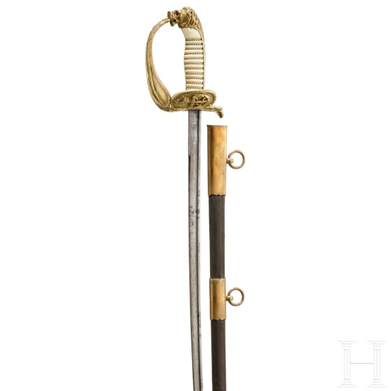 A short Damascus sabre for officers of the Imperial Navy