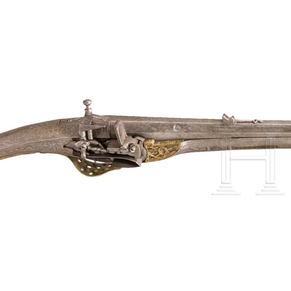 Miquelet-Ganzmetall-Gewehr, Albanien, um 1800