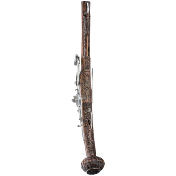 A German wheellock puffer with carved stock, probably Suhl, ca. 1580/90