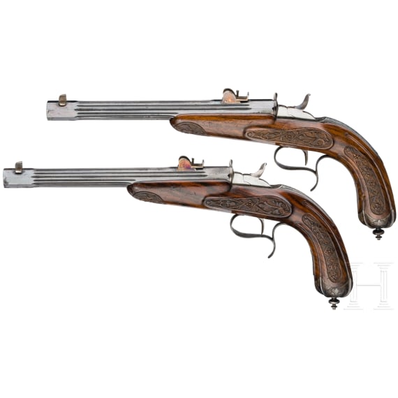 Ein Paar Duellpistolen, Zentralfeuer, um 1880