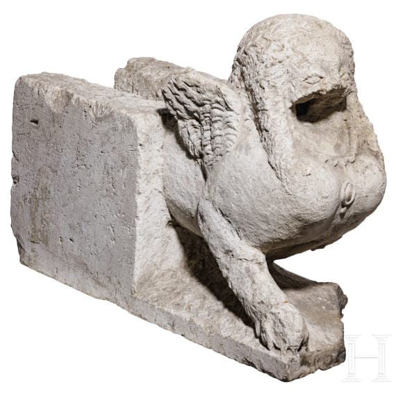 Wasserspeier in Form einer Sphinx, Frankreich oder Italien, 16. Jhdt.