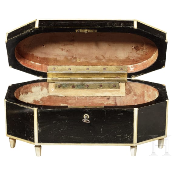 Two inlaid German wooden caskets, 2nd half of the 19th century