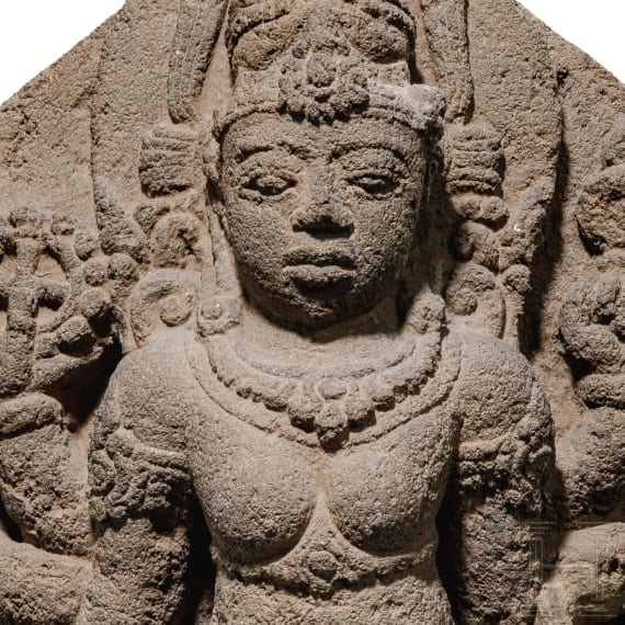 A Javanese relief of the goddess Kali, 13th/14th century