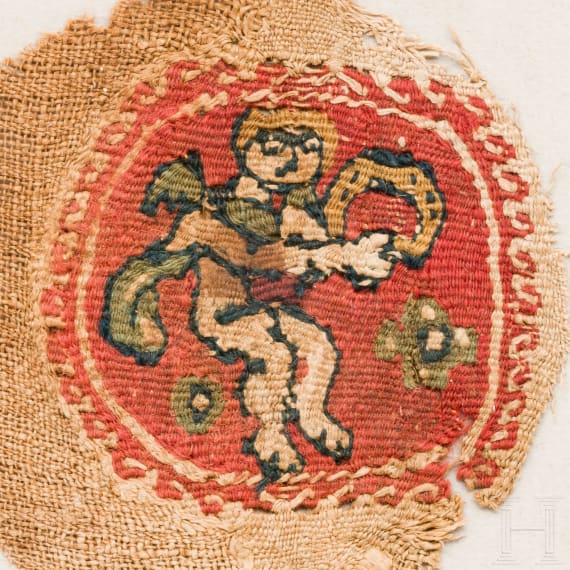 Textilfragment, koptisch, 6. bis 8. Jhdt.