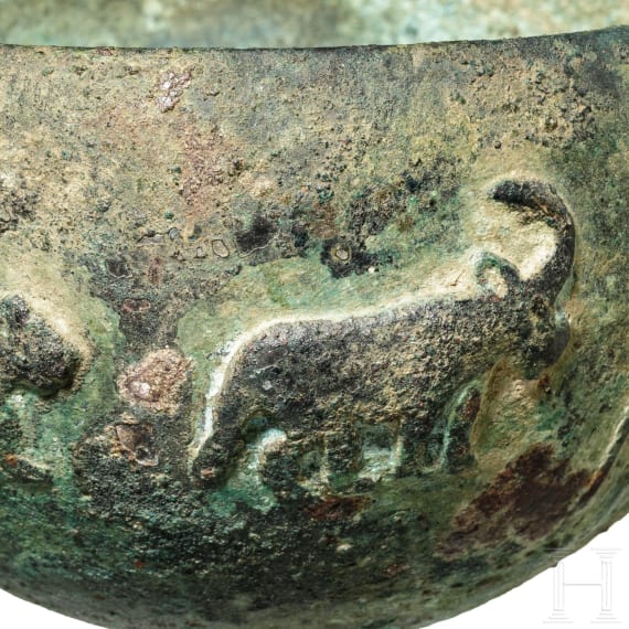 Bronzeschale mit Tierreliefs, elamitisch, 2. Jtsd. v. Chr.