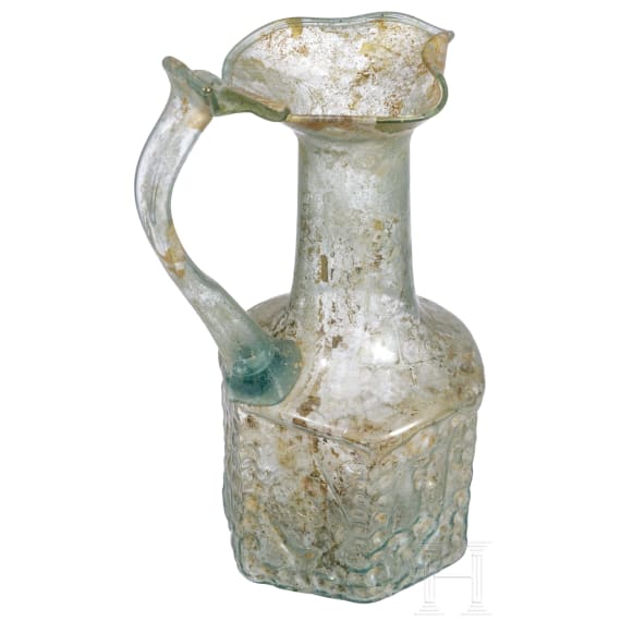 Sammlung 21 spätrömischer und frühbyzantinischer Glasgefäße, östlicher Mittelmeerraum