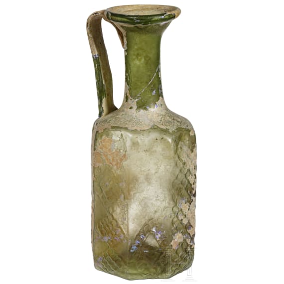 Sammlung 21 spätrömischer und frühbyzantinischer Glasgefäße, östlicher Mittelmeerraum