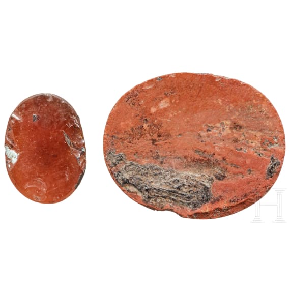 Two Roman gemstones, 2nd - 3rd century