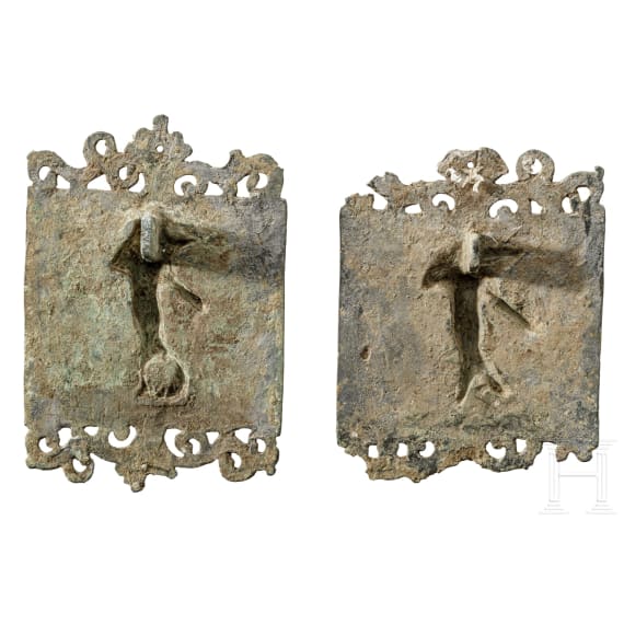 A pair of Roman appliqués, 1st - 3rd century