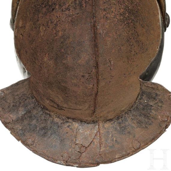 A heavy North Italian Savoyard helmet, circa 1600