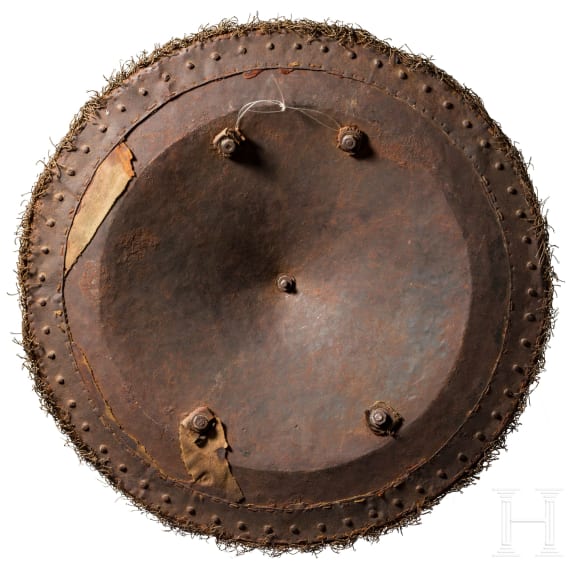 An Italian circular shield made of iron, circa 1580