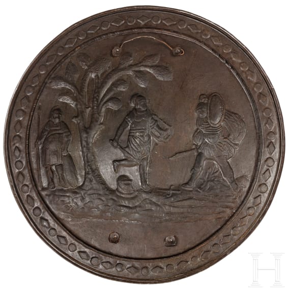 A large round shield, historicism, 19th century