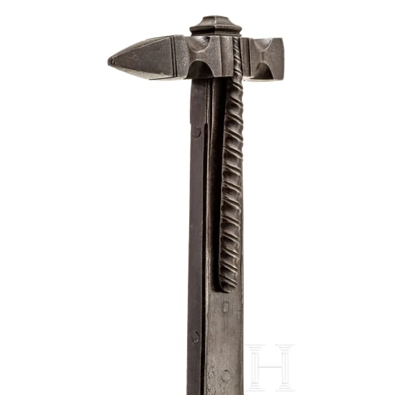 A German late-Gothic horseman's hammer, circa 1500