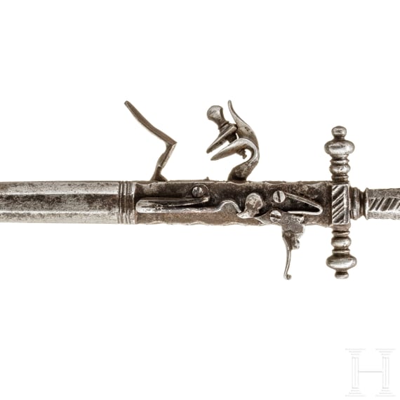 A shooting stiletto, collector's replica in the style of the 17th century