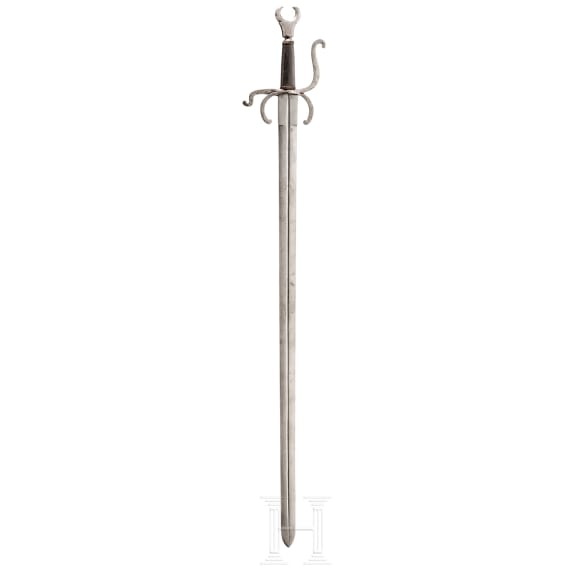 An Austrian/North Italian fishtail sword, 17th century
