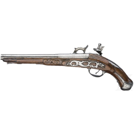 An Italian flintlock pistol, 18th century