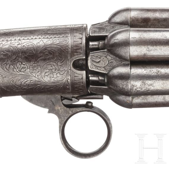 A pepperbox revolver by Jose Antonio Vianna in Porto, circa 1850