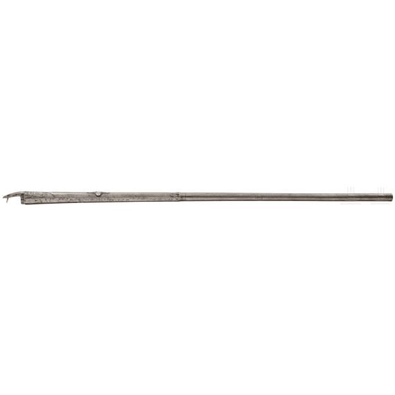 A chiselled shotgun barrel by Domenico Bonomino in Brescia, circa 1700