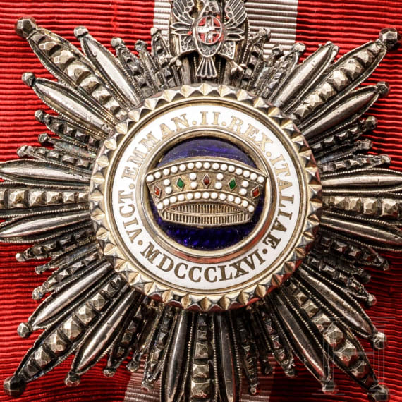 Großkreuzsatz des Ordens der Krone von Italien