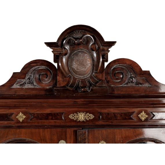 King Ludwig II of Bavaria - a large bookcase from the library in one of the family castles, circa 1860/70