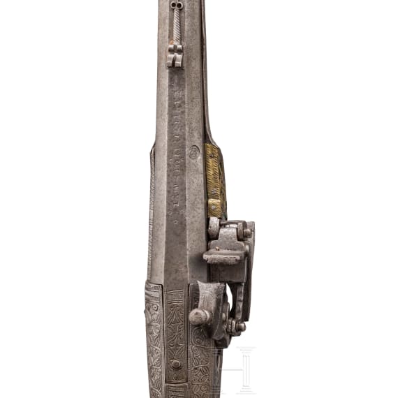 An Albanian all metal miquelet rifle, circa 1800