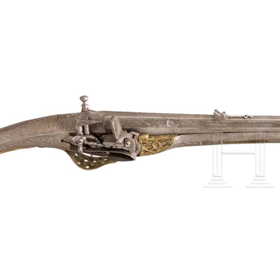 An Albanian all metal miquelet rifle, circa 1800