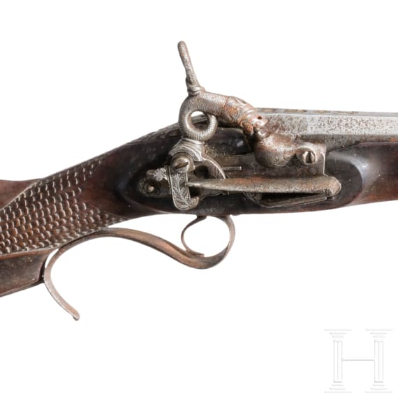 Perkussionierte Miqueletflinte, Eibar, um 1840
