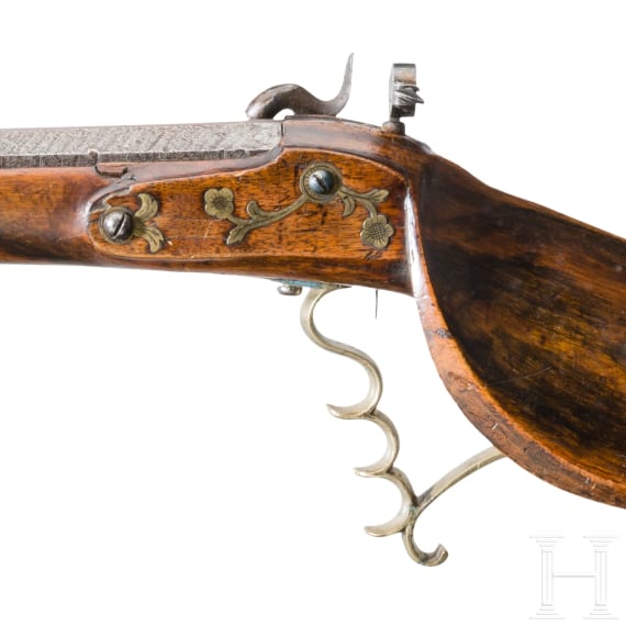 Schwere Scheibenb&uuml;chse, S&uuml;ddeutschland, um 1840
