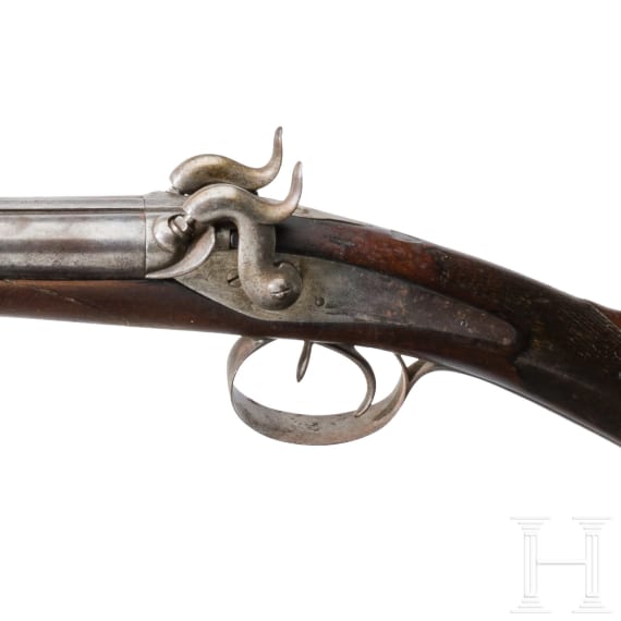 Perkussionsdoppelflinte, Frankreich, um 1850