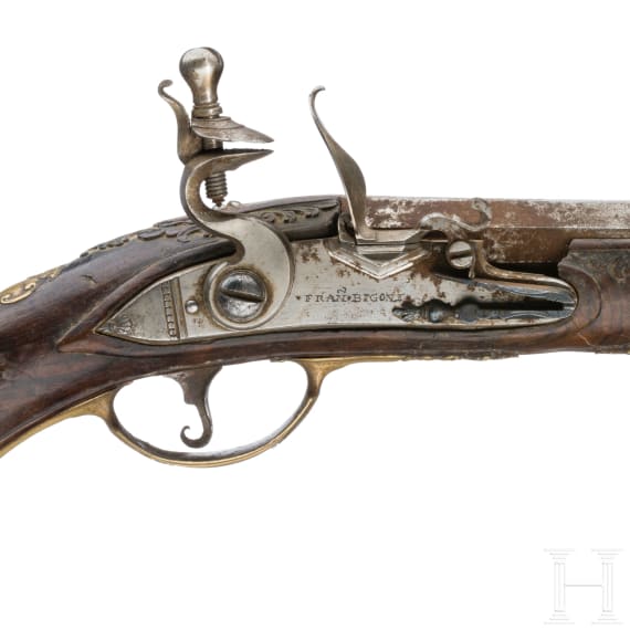 Steinschlosspistole, Franco Bigoni in Brescia, um 1750