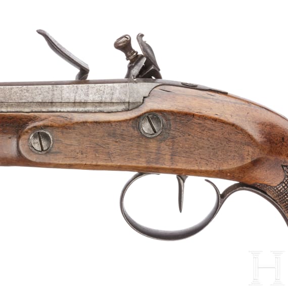 Steinschlosspistole, deutsch, um 1820