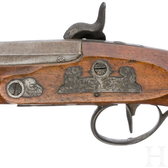 Perkussionspistole, Berleur in L&uuml;ttich, um 1820