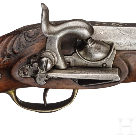 Miquelet Perkussionsreisepistole, Torento, Spanien, um 1830