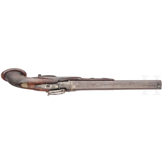 Perkussionspistole, L&uuml;ttich, um 1840