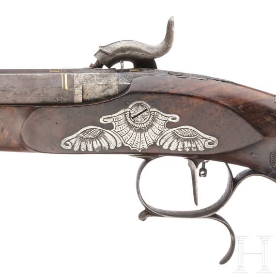 Perkussionspistole, L&uuml;ttich, um 1840
