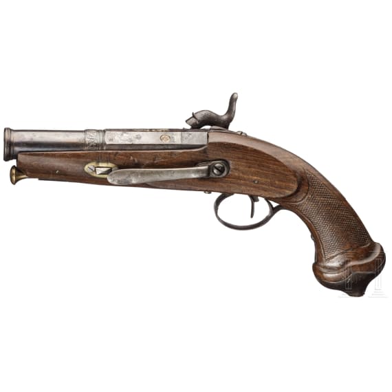Perkussionsreisepistole, Spanien, um 1840