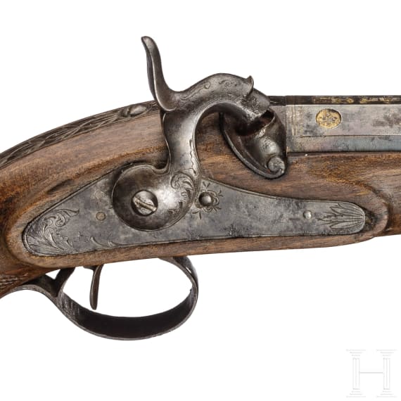 Perkussionsreisepistole, Spanien, um 1840