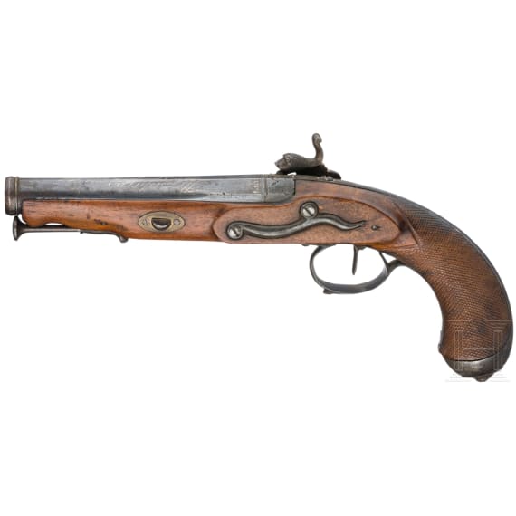 Perkussionspistole, Eibar, datiert 1841