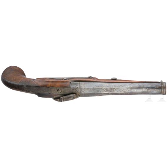 Perkussionspistole, Eibar, datiert 1841