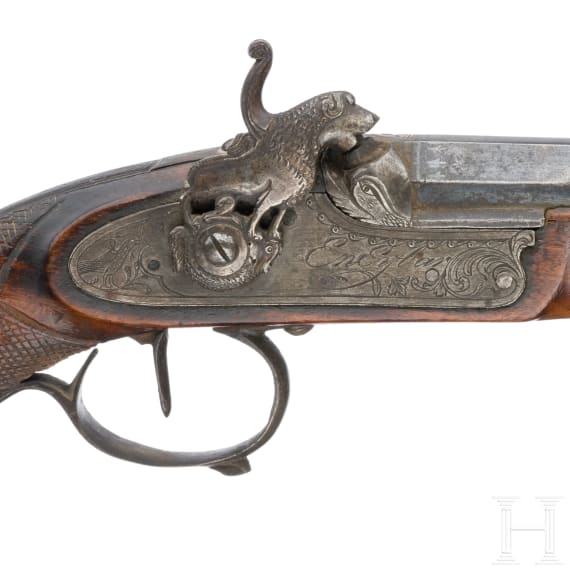 Perkussionspistole, Eibar, datiert 1841