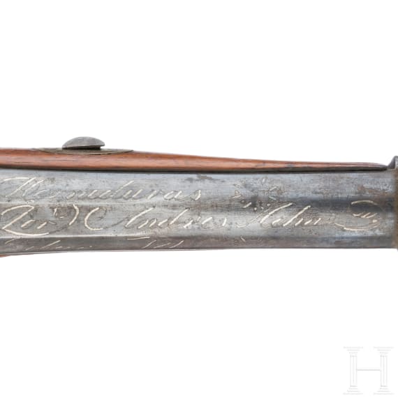 Perkussionspistole, Eibar, datiert 1841